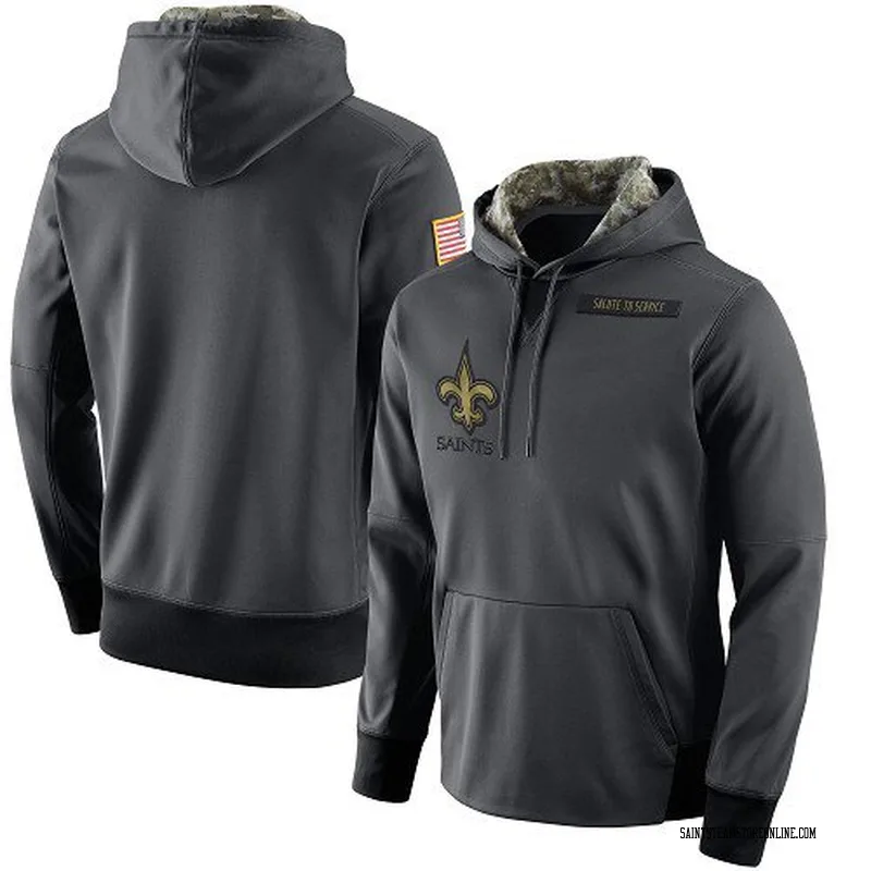 nike men's new orleans saints salute to service ko hoodie