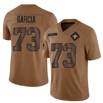 Men's New Orleans Saints Max Garcia Brown Limited 2023 Salute To Service Jersey