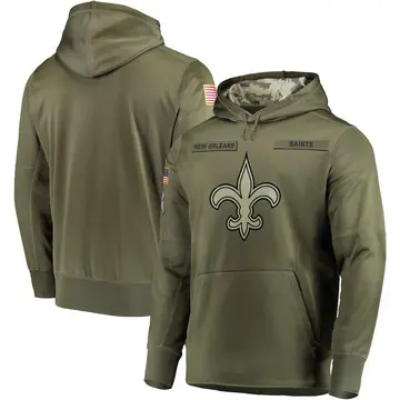 nike men's new orleans saints salute to service ko hoodie