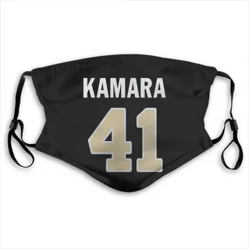 New Orleans Saints Alvin Kamara Black Reusable & Washable Face Mask