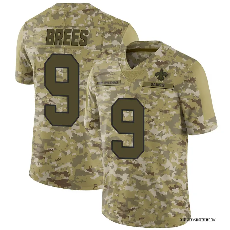 New Orleans Saints Drew Brees Camo 