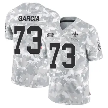 Youth New Orleans Saints Max Garcia Arctic Camo Limited 2024 Salute to Service Jersey
